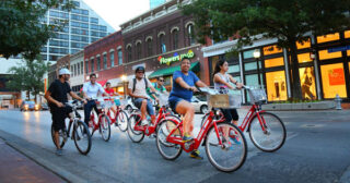 For outreach, Fort Worth B-Cycle partners with existing events