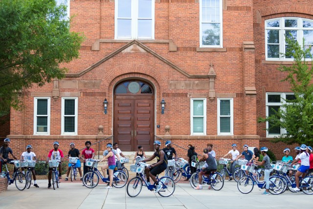 Charlotte B-Cycle hosts an annual back to school group ride.