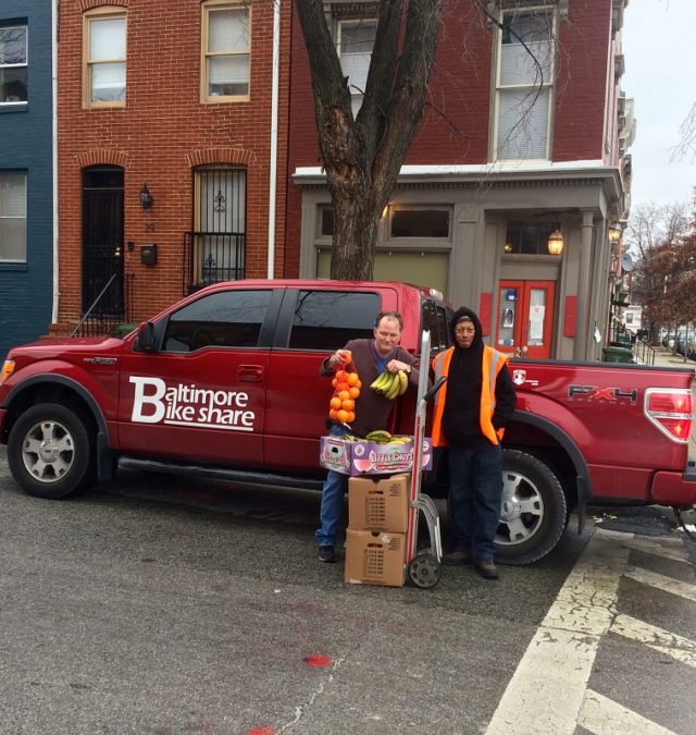 Baltimore Corps Logistics food donation