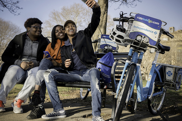 Philadelphia youth Indego bike share