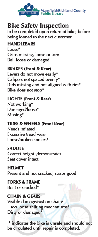 library bike checklist