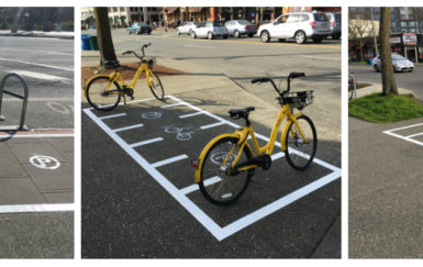 Seattle tries designated parking for dockless bikes