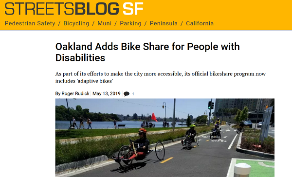 Streetsblog Oakland adaptive bikes