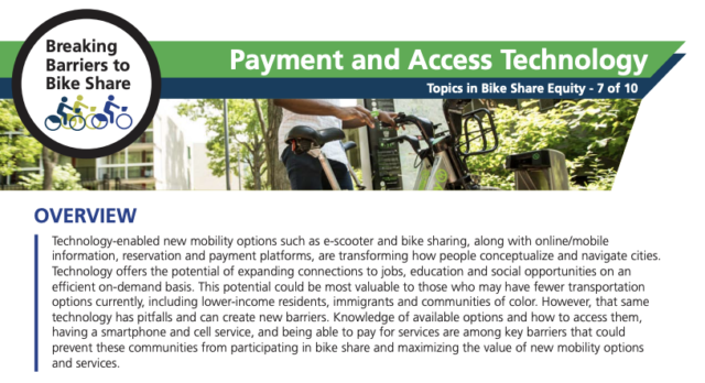 A screenshot of the PSU Payment and Access Technology 2-pager