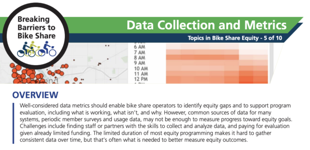 A screenshot of the PSU 2-pager about data collection and metrics.