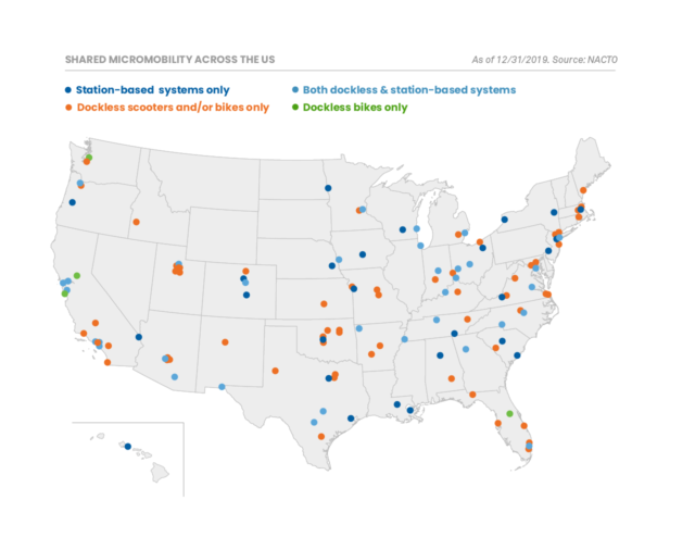 NACTO's shared micromobility data in the U.S.