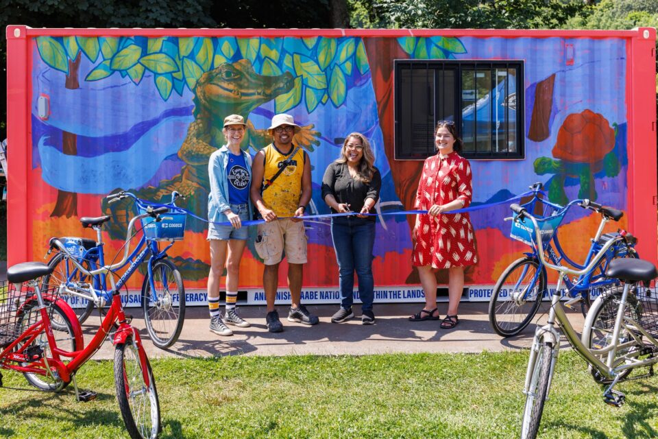 An Adaptive Bike Hub in a Shipping Container