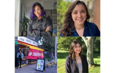 Transportation Justice Fellow Spotlight: Adriana Lopez Hernandez, Elizabeth Santiago, Jalonda Hill, and Diana Voss-Gonzalez